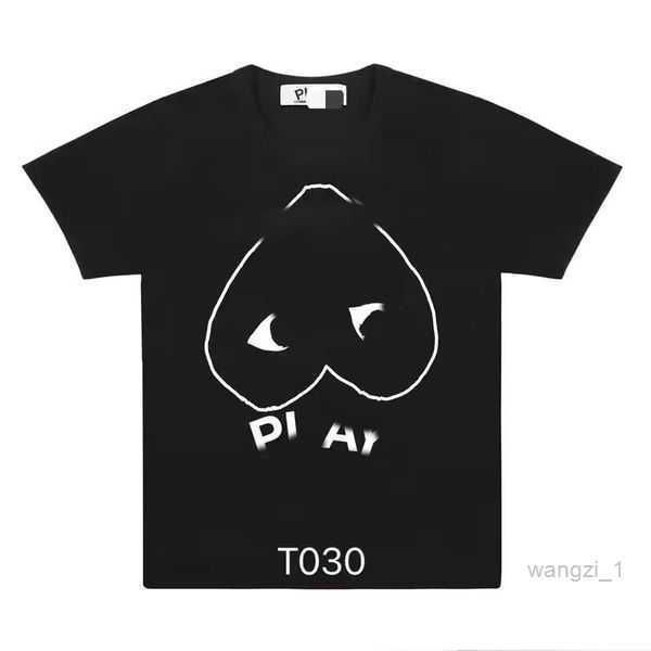 

mens tshirts mens tshirts fashion mens play t shirt designer red heart commes casual s des badge garcons high quanlity tshirts cotton embroi, White;black