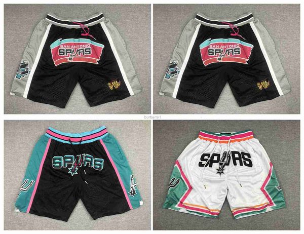 

spur basketball short san tim duncan antonio hip pop running pant with pocket zipper stitched size s, Black;brown