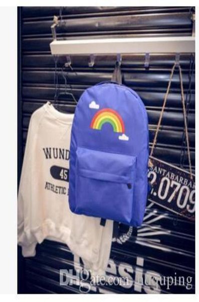 

rainbow backpack style school bag colorful arc daypack nice schoolbag outdoor rucksack sport day pack backpacking the dark cl2084522