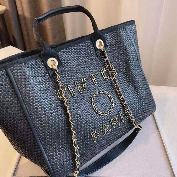 

women's classics luxury beach bag brand ch women evening handbag fashion designers backpack knitting female large capacity handbags met