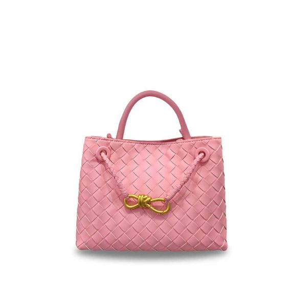 

botegas 2023 designer purse andiamo spring new bag genuine leather woven fashion cowhide handbag underarm single shoulder crossbody for wome