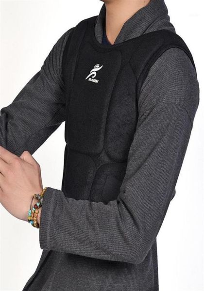 

back support karate taekwondo suit vest equipment kids adults body guard chest protector men women fitness sparring gear1269d582312794696, Black;blue