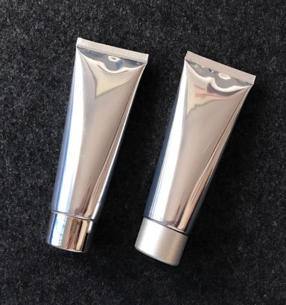 

80ml empty silver lotion plastic soft tube for cosmetic skin care cream packaging80g squeeze container bottles with screw cap1514660