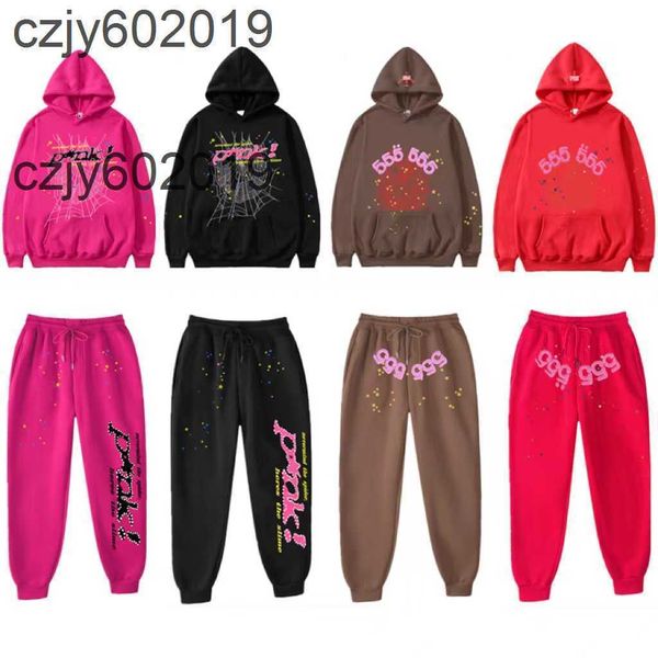 

sp5der young thug 555555 mens hoodies sweater sweatshirts black brown spider hoodie sweatshirt real p tracksuit spider web pullovers hoody s
