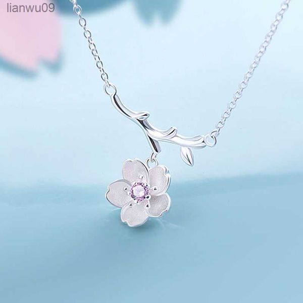 

reeti 925 sterling silver zircon flower necklaces pendant fashion sterling silver jewelry statement for women bijoux l230704