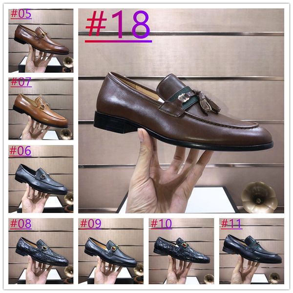 

35 style men designers loafers shoes classic office wedding original luxury dress shoes summer flats brown black moccasins walk driving shoe