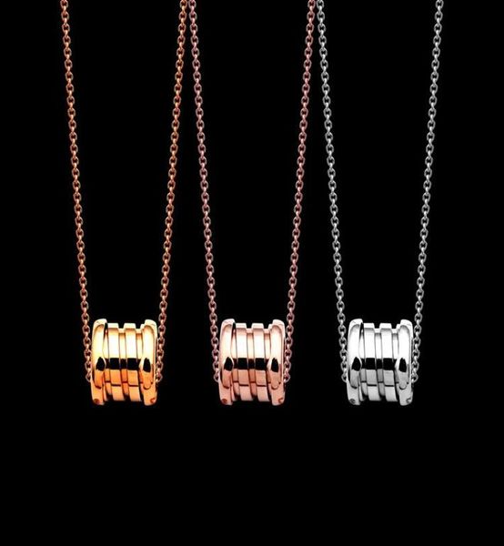 

stainless steel b letter spring pendant women designer necklaces gold silver rose colors lover necklace fashion couple5822976