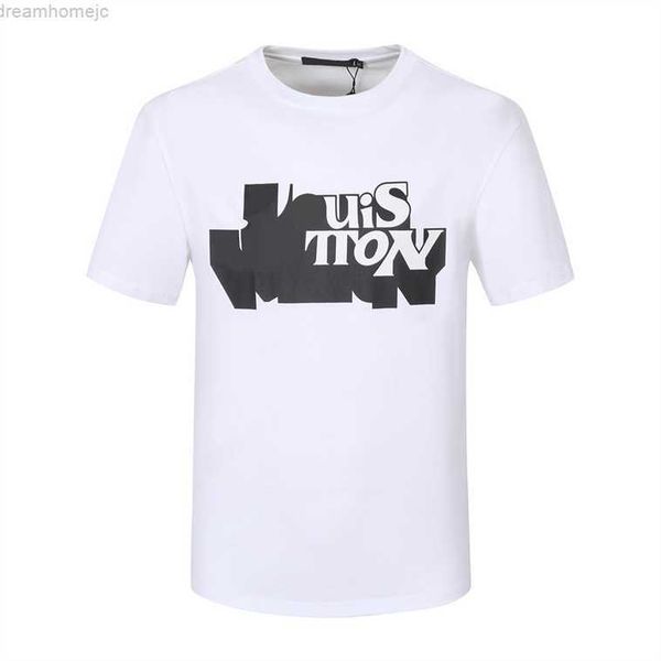 

cotton versatile letter printing short sleeve casual breathable fashion business clothin women men, White;black