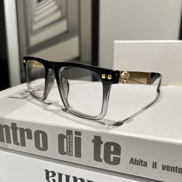 

new fashion fanjia gradient large frame sunglasses for men and women's ins net red square anti blue light glasses, White;black