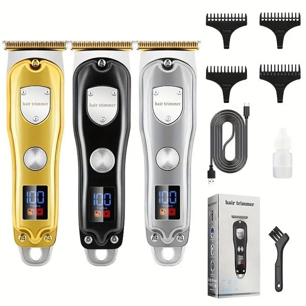 

hair clippers for men, professional hair trimmer zero gapped t-blade trimmer cordless rechargeable edgers clippers electric beard trimmer sh
