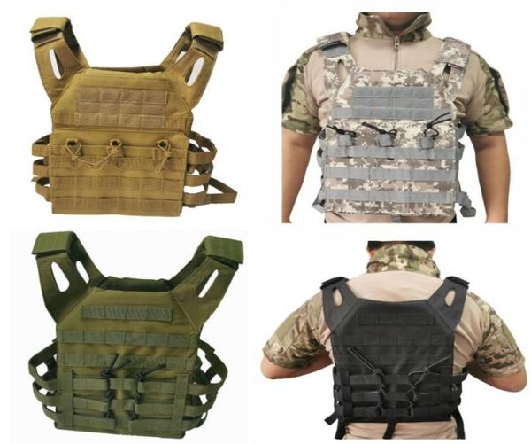 

hunting tactical armor jpc combat vest outdoor cs game paintball protective plate carrier waistcoat vest7905814, Camo;black