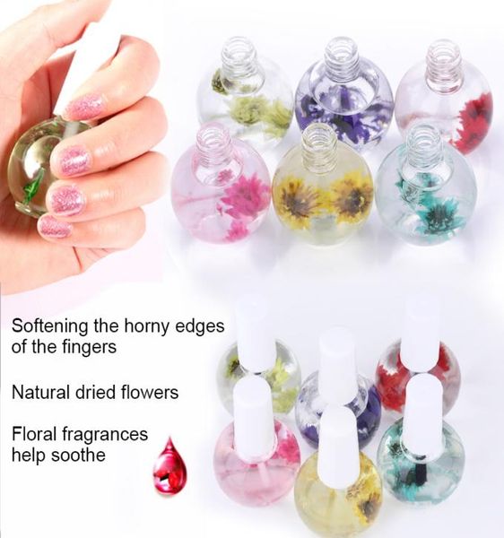

cuticle oil nail treatment dry flower natural nutrition liquid soften agent nails edge protection care body health gift9510913