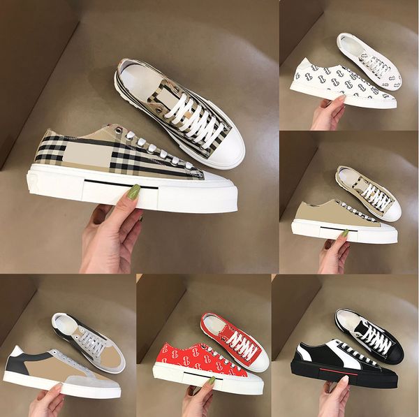 

luxury brand casual shoes flat outdoor stripes vintage sneakers thick sole season tones brand classic men's shoes with box, Black