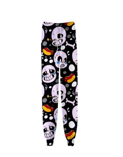 

undertale sans 3d print sweatpants baggy fashion casual jogger pants streetwear hip hop slim kpop menwomen warm pants trousers9788355, Black