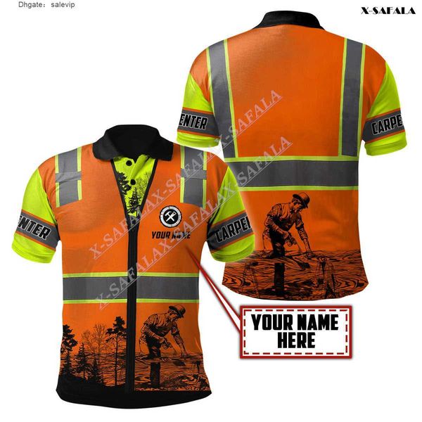 

power tools lumberjack custom 3d print men ventilation polo shirt collar short sleeve street wear casual tee sporty, White;black