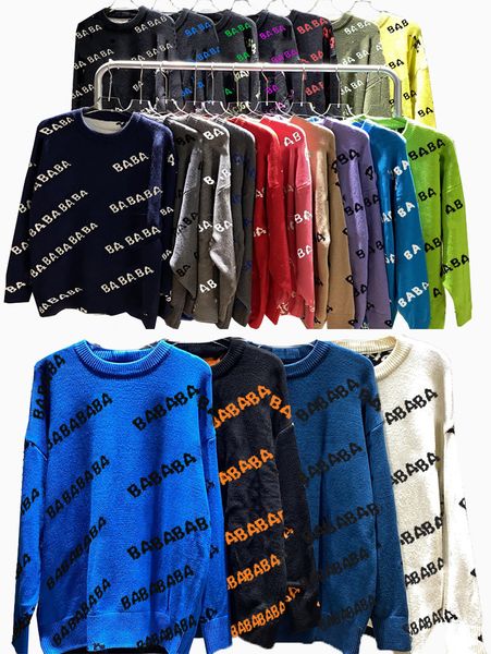 

designer sweater men women senior classic leisure multicolor autumn winter keep warm comfortable 21 kinds of choice, White;black