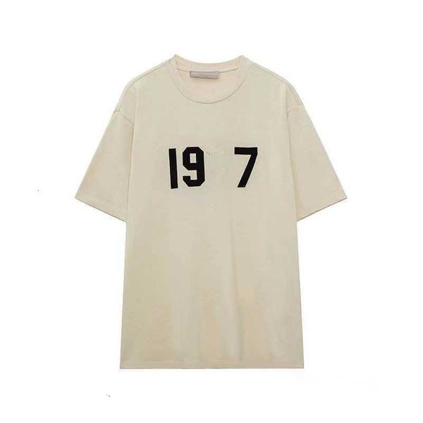 

23mens t shirts chest letter laminated print esse short sleeve high street loose oversize casual t-shirt cotton fhdhd, White;black