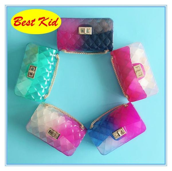 

kid dhl new jelly bags for baby girls childrens summer fashion coin purse kids crossbody bags new candy colors bags bk0584586676, White