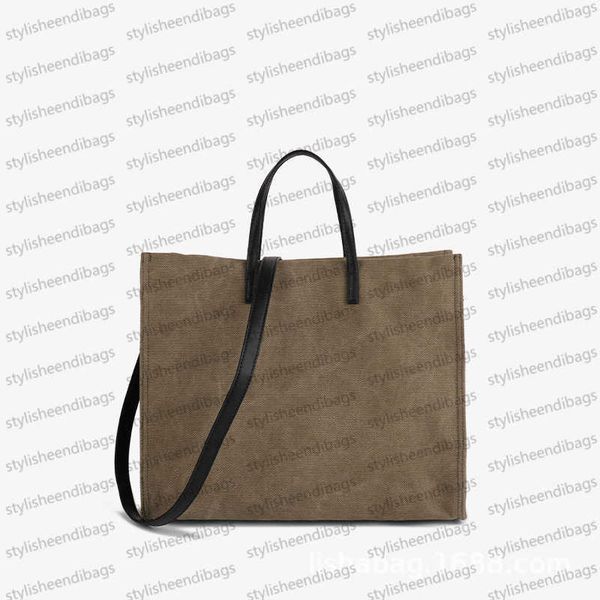 

handbag large capacity tote bag canvas bag shoulder bag underarm bag solid color bag crossbody bag square bag shopping bag casual bag stylis