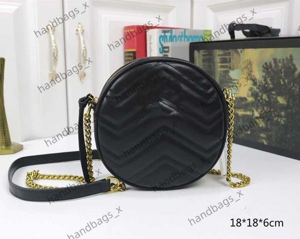 

handbag chain bag g bag fashion women's bag new style single shoulder messenger line stripe round bag p5y4