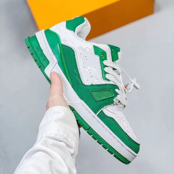 

new designer virgil shoes logo embossed trainer sneaker white black sky blue green denim pink red luxurys mens casual sneakers low platform, Red;white