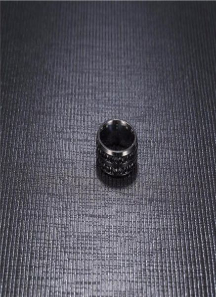

2018 new fashion men039s ring black crystal ring titanium steel fulldrill double row circle diamond wedding ring858847546138358394196, Silver