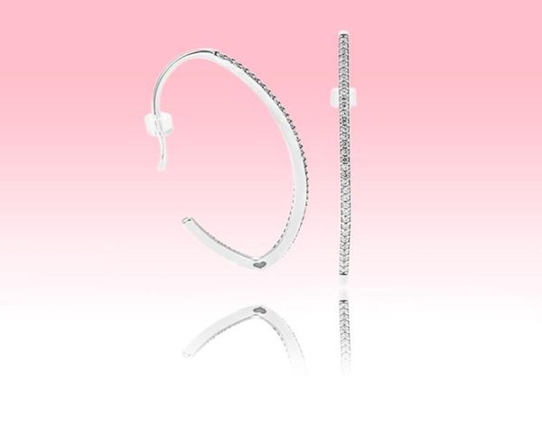 

simple cz diamond ear hook earrings women party jewelry with original box for 925 sterling silver earring sets5241034, Golden;silver