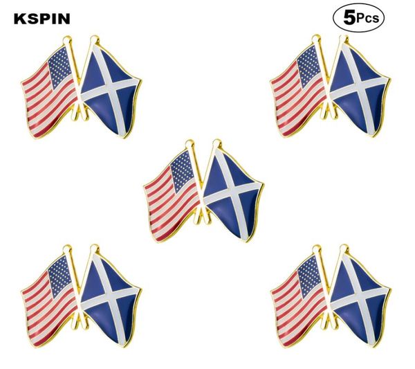 

usa scotland brooches lapel pin flag badge brooch pins badges1023943, Black