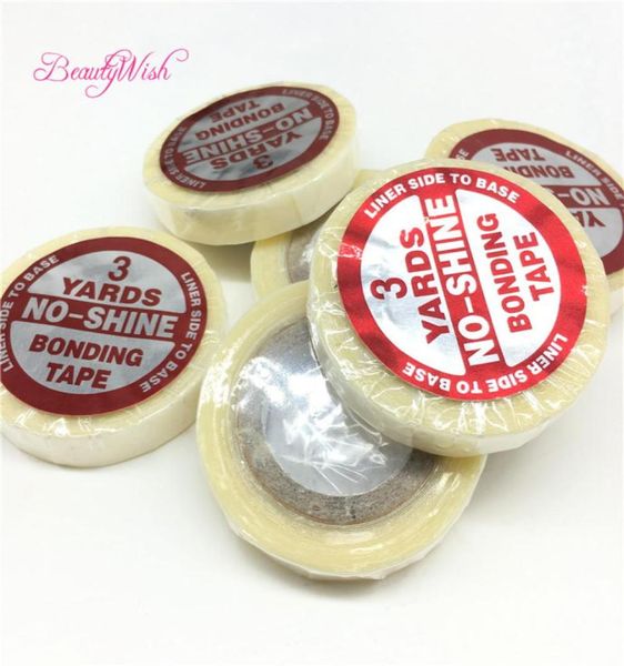 

10 rolls extra strong adhesive double side tape for skin weft hair toupees white roll 3 yards taped per roll2698956