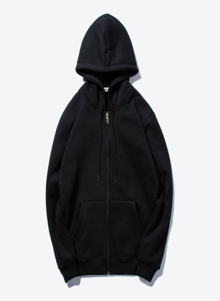 

men039s hoodies sweatshirts casual zipper hoodle hip hop street wear skateboard men pullover male hoodie solid3188193, Black