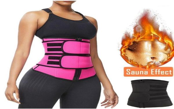 

sxxxl plus size waist trainer belt women high waist sweat shaper thigh trimmers adjustable sauna belt19321993, Black;gray