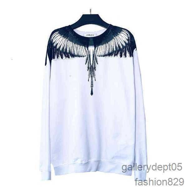 

mb wing sweater hoodie men's women's br loose couple large coat fashion hip hop long sleeve autumn and winter 9n91o, Black