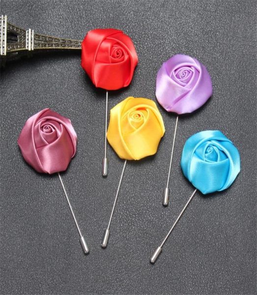 

boyute 20pcs fashion christmas brooch fabric flower pins whole handmade lapel pin for men wedding jewelry57192536699994, Gray