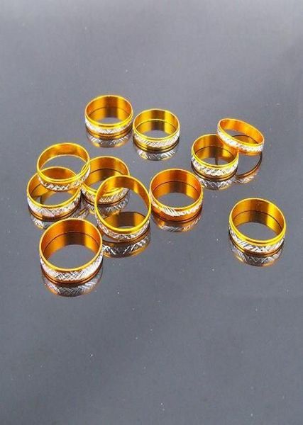 

4mm gold tone aluminum rings mixed fashion jewelry ring 200pcs lots9520871, Silver