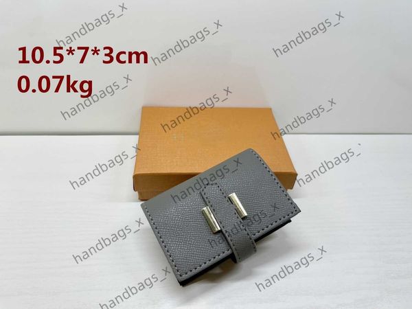 

h bag small card female antimagnetic multi position light luxury leather mini certificate with box ssy9, Brown;gray