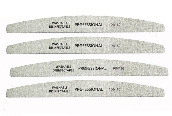 

5pcslot nail file 100180 sanding buffer block pedicure manicure buffing polish beauty tools professional nail files grey boat4926810