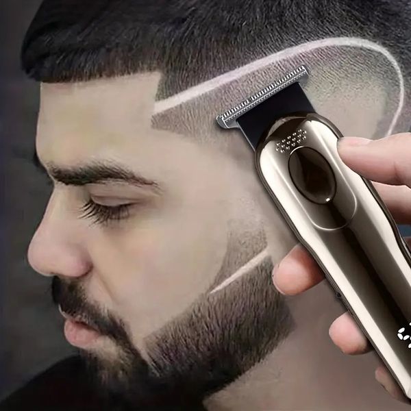 

upgrade your haircut game with professional hair clippers t-blade hair trimmer kit