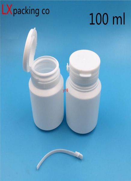 

fast shipping50 pcs 30 60 100 ml white pstic empty bottle pill powder butter grade refilble packaging screw lid pot4692664