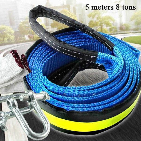 

ropes bars 5m 8 tons winch cable strap towing with for heavy duty car off road emergency tow rope v6e6 r230807