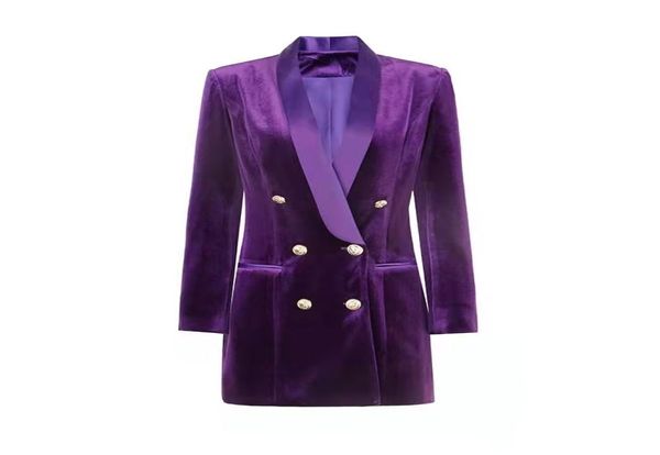 

temperament velvet office lady long blazer0122432621, White;black