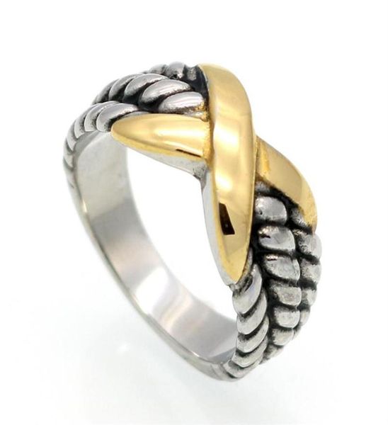 

women simple design antique silver color ring featured item x shape stainless steel cute rings1821220u9279506
