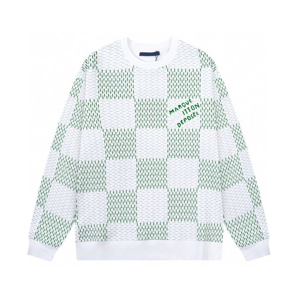 

new aop jacquard letter knitted sweater in autumn / winter 2022acquard knitting machine e custom jnlarged detail crew neck cotton 2r46, Black;brown