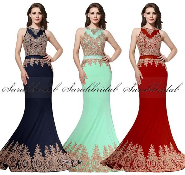 

real po 2019 gold applique beaded two pieces prom party formal dresses sheer neck mint in stock luxury arabic dubai occasion ev3070293, Black