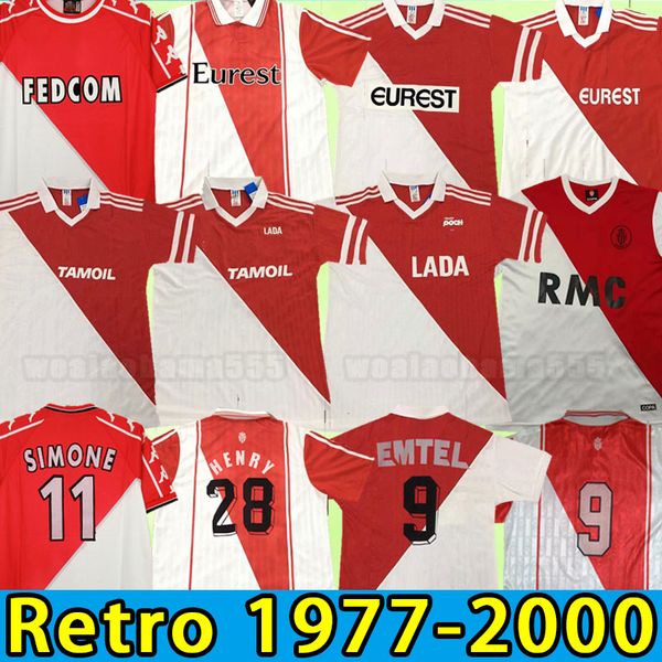 

retro monaco soccer jerseys tuybens dalger vintage as ben yedder jovetic golovin flocage jorge football shirt 77 82 90 91 92 94 95 96 97 98, Black;yellow