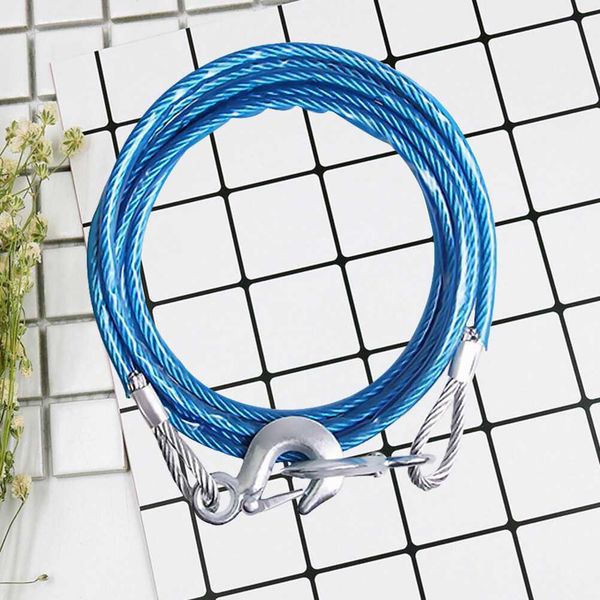 

ropes towing bars 1pc hauling cable sturdy 5 tons special winch with thicken car trailer rope silver r230807