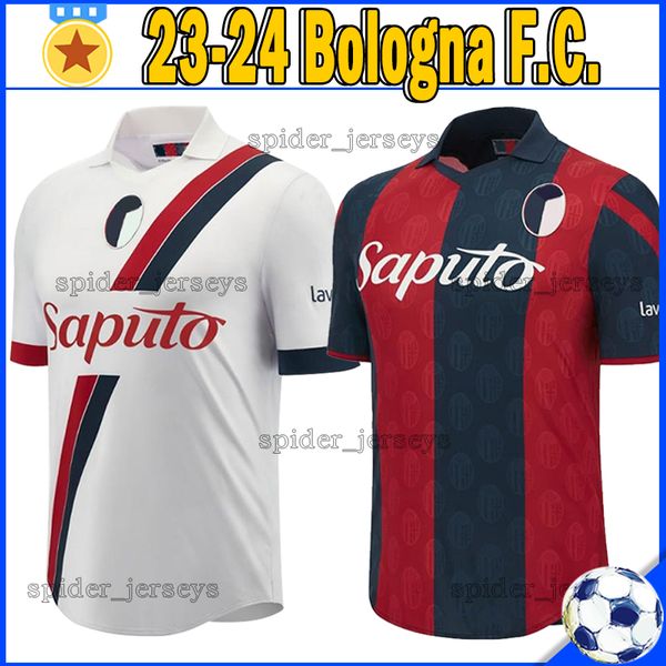 

23 24 bologna soccer jerseys orsolini arnautovic 2023 2024 raimondo zirkzee aebischer schouten football shirts lykogiannis soumaoro bonifazi, Black;yellow