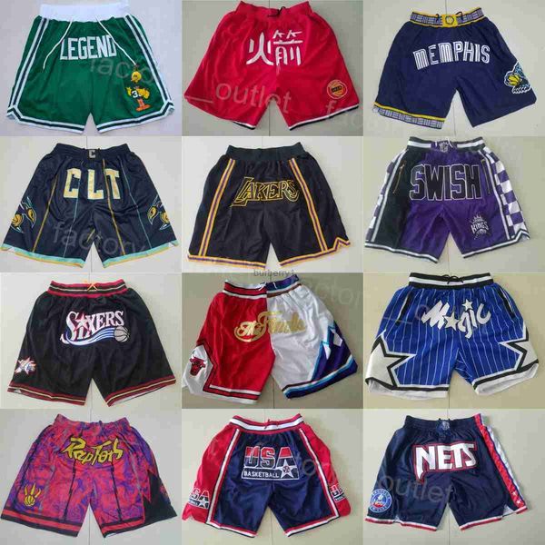 

just don basketball sport short team stitched shorts pocket zipper sweatpants wear drawstring hippop justdon pants cade cunningham michael p, Black;brown