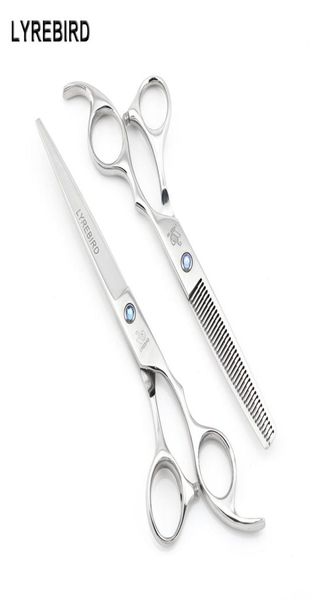 

hair scissors 7 inch cutting scissors 65 inch thinning shears lyrebird silvery dog grooming scissors blue stone new2222924