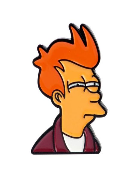 

futurama brooches philip j fry enamel pins tv show badges cartoon figure jewelry gift for fans9378778, Blue