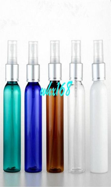 

50pcs lot 60ml empty pet perfume bottle with aluminum anodized spray pump round shoulder pstic cosmetic liquid bottle vials279b5155547